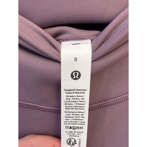 Lululemon Wunder Under SmoothCover High-Rise Tight 25" Size 8 Lavender Lux NWT - Picture 11 of 11